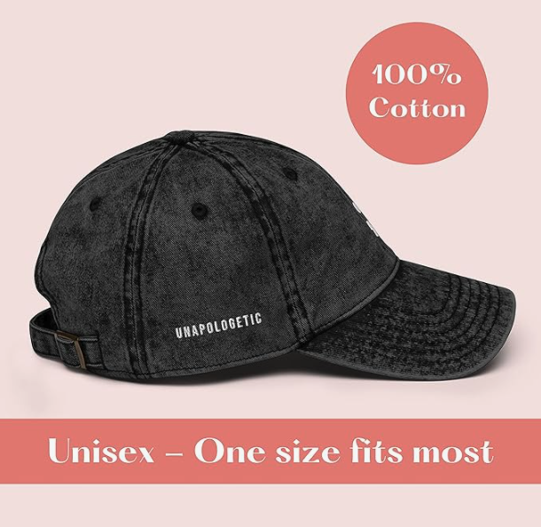 Mental Health Hat - Unapologetic - Semicolon