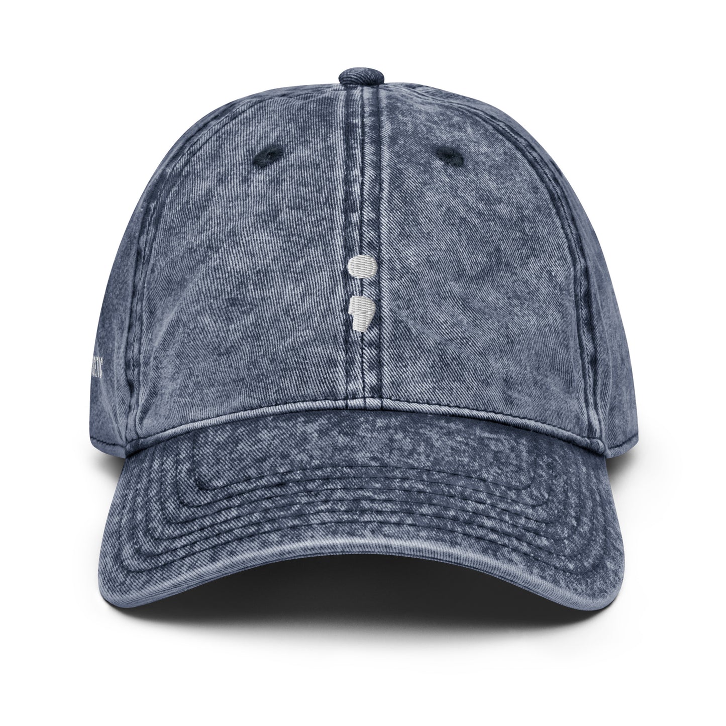 Mental Health Hat - Unapologetic - Semicolon