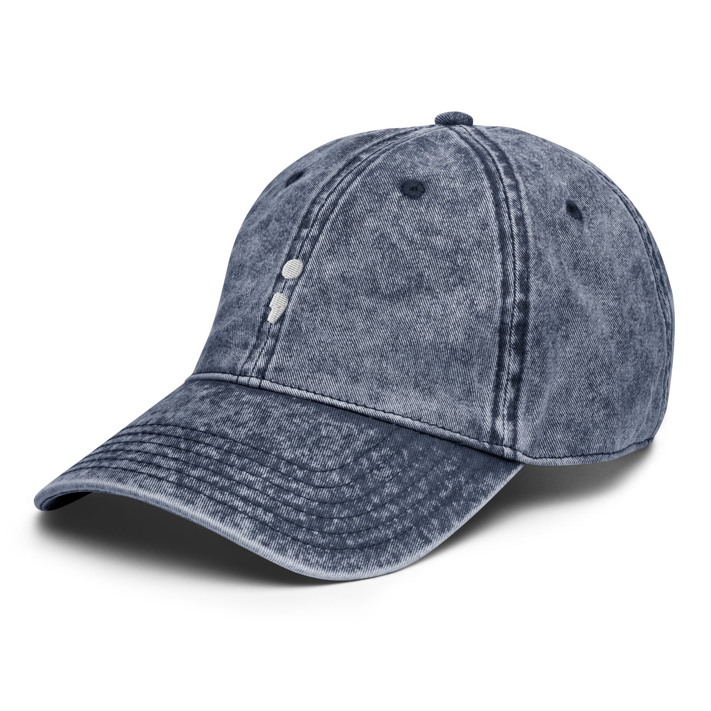 Mental Health Hat - Unapologetic - Semicolon